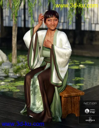 3D打印模型dForce Palace Robes Textures的图片