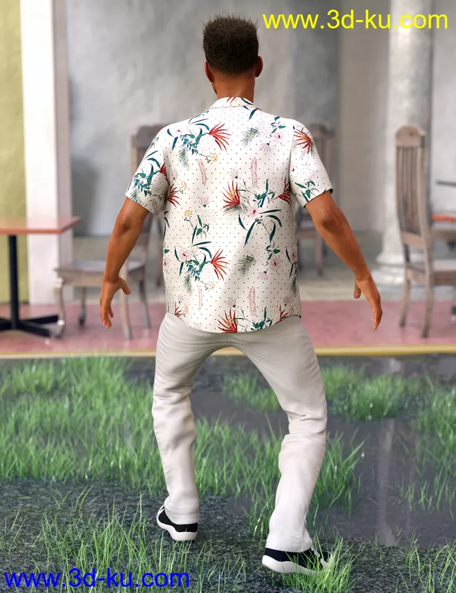 dForce Party Oahu Outfit for Genesis 8 Male(s)模型的图片3