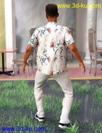 3D打印模型dForce Party Oahu Outfit for Genesis 8 Male(s)的图片