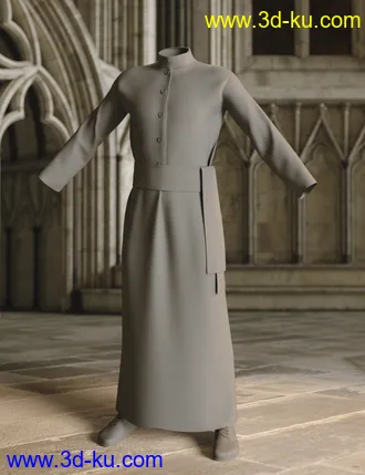 3D打印模型dForce Priest Outfit for Genesis 8 Male(s)的图片