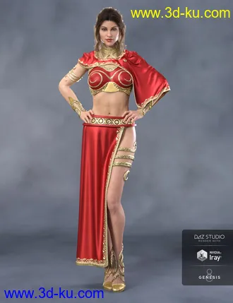 3D打印模型dForce Rebel Princess for Genesis 8 Female(s)的图片