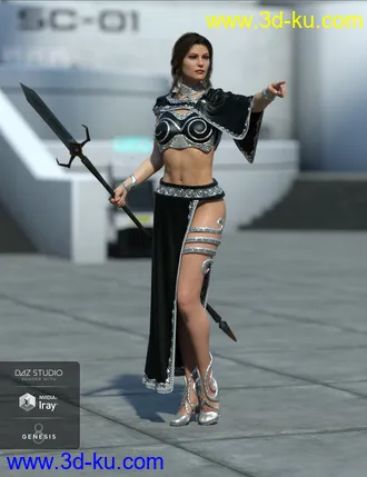3D打印模型dForce Rebel Princess for Genesis 8 Female(s)的图片
