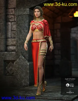 3D打印模型dForce Rebel Princess for Genesis 8 Female(s)的图片