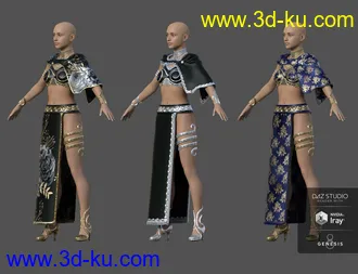 3D打印模型dForce Rebel Princess for Genesis 8 Female(s)的图片