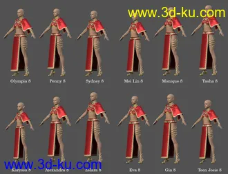 3D打印模型dForce Rebel Princess for Genesis 8 Female(s)的图片
