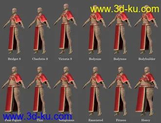 3D打印模型dForce Rebel Princess for Genesis 8 Female(s)的图片