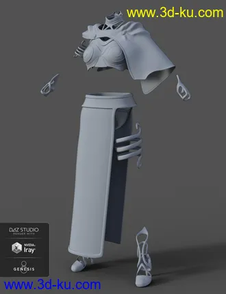 3D打印模型dForce Rebel Princess for Genesis 8 Female(s)的图片