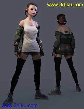 3D打印模型dForce Rebel Yell Outfit for Genesis 8 Female(s)的图片