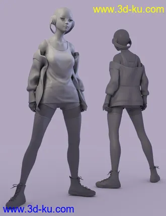 3D打印模型dForce Rebel Yell Outfit for Genesis 8 Female(s)的图片