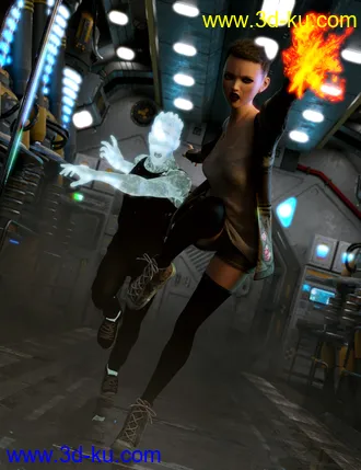 3D打印模型dForce Rebel Yell Outfit for Genesis 8 Female(s)的图片