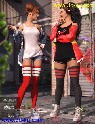 3D打印模型dForce Rebel Yell Outfit Textures的图片