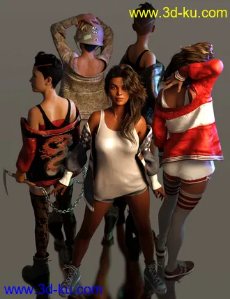 3D打印模型dForce Rebel Yell Outfit Textures的图片