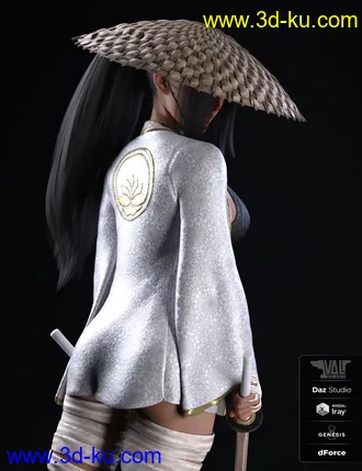 3D打印模型dForce Ren Outfit for Genesis 8 Female(s)的图片