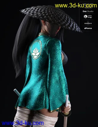 3D打印模型dForce Ren Outfit for Genesis 8 Female(s)的图片