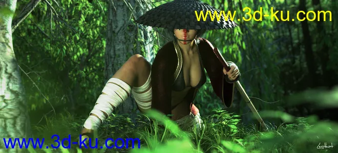 dForce Ren Outfit for Genesis 8 Female(s)模型的图片12