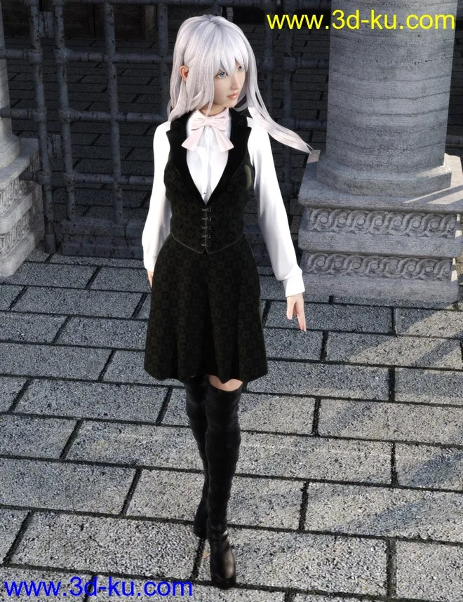 dForce Rita Style Outfit for Genesis 8 Female(s)模型的图片1