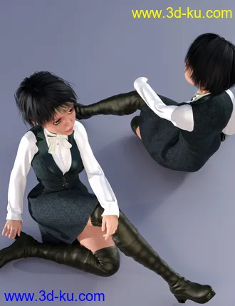 3D打印模型dForce Rita Style Outfit for Genesis 8 Female(s)的图片