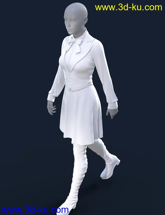 dForce Rita Style Outfit for Genesis 8 Female(s)模型的图片5