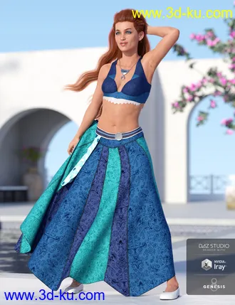 3D打印模型dForce Roma Dancer Outfit Textures的图片