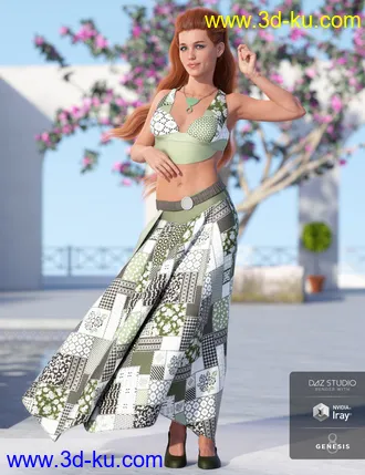 3D打印模型dForce Roma Dancer Outfit Textures的图片