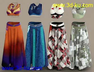 3D打印模型dForce Roma Dancer Outfit Textures的图片