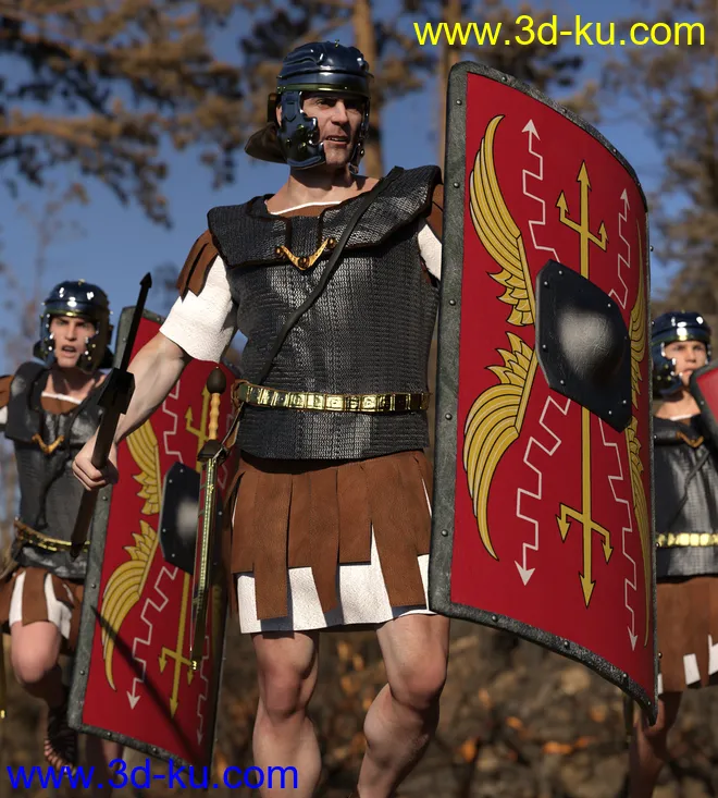 dForce Roman Legion for Genesis 8 Male模型的图片1