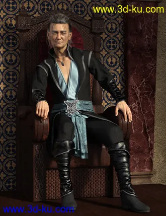 3D打印模型dForce Royal Fantasy Outfit for Genesis 8 Male(s)的图片