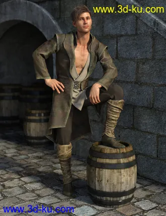 3D打印模型dForce Royal Fantasy Outfit for Genesis 8 Male(s)的图片