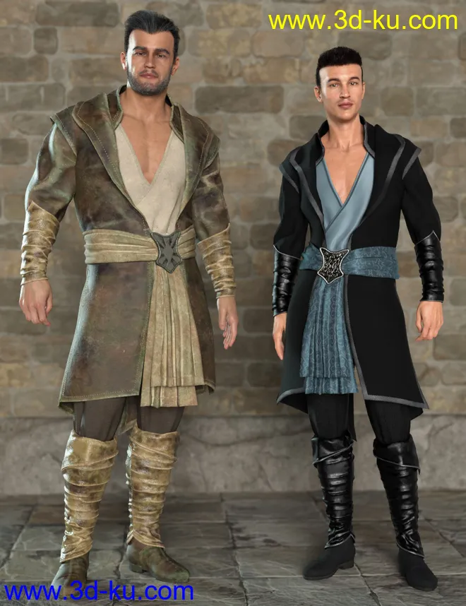 dForce Royal Fantasy Outfit for Genesis 8 Male(s)模型的图片9