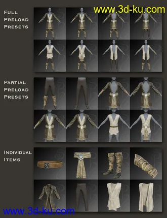 3D打印模型dForce Royal Fantasy Outfit for Genesis 8 Male(s)的图片