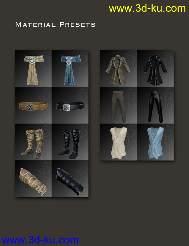 dForce Royal Fantasy Outfit for Genesis 8 Male(s)模型的图片11