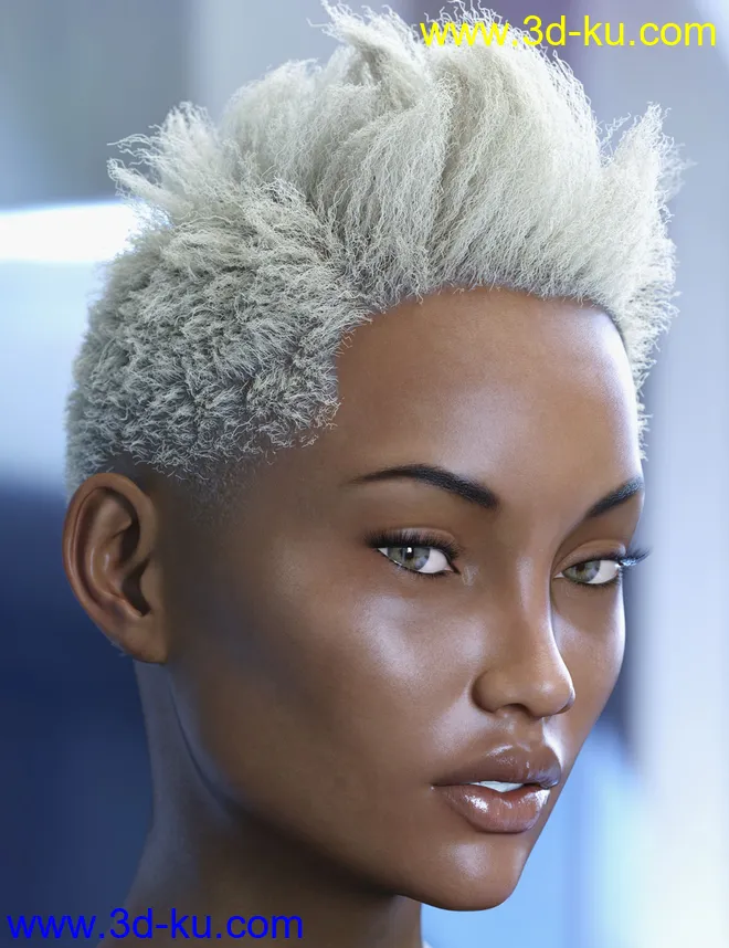 dForce Saul Hair for Genesis 8模型的图片2