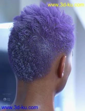 3D打印模型dForce Saul Hair for Genesis 8的图片