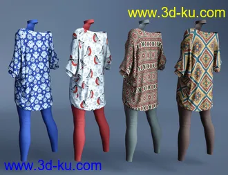 3D打印模型dForce Savannah Outfit - Flow的图片