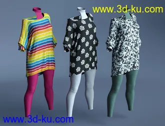 3D打印模型dForce Savannah Outfit - Flow的图片