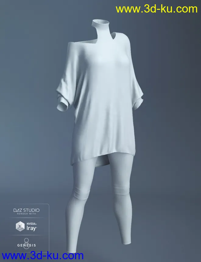 dForce Savannah Outfit for Genesis 8 Female(s)模型的图片7