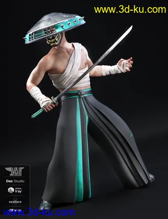 3D打印模型dForce Senshi Outfit for Genesis 8 Male(s)的图片