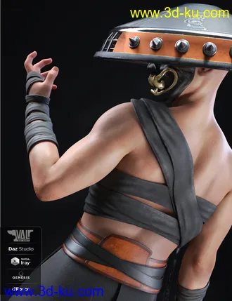 3D打印模型dForce Senshi Outfit for Genesis 8 Male(s)的图片
