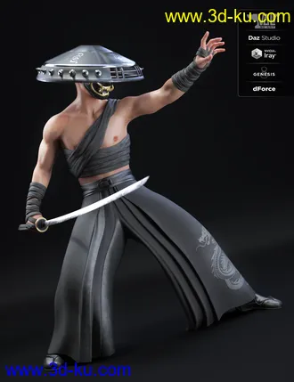 3D打印模型dForce Senshi Outfit for Genesis 8 Male(s)的图片