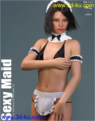 3D打印模型dForce Sexy Maid的图片