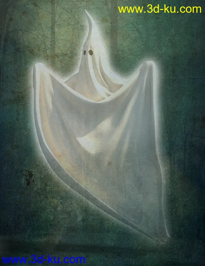 dForce Sheet Ghost for Genesis 8 Female模型的图片1