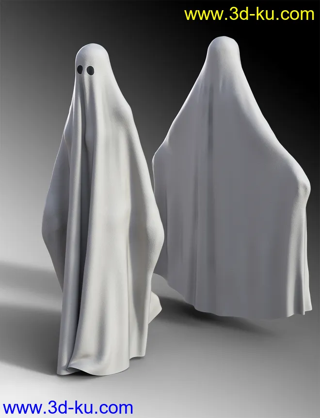 dForce Sheet Ghost for Genesis 8 Female模型的图片4