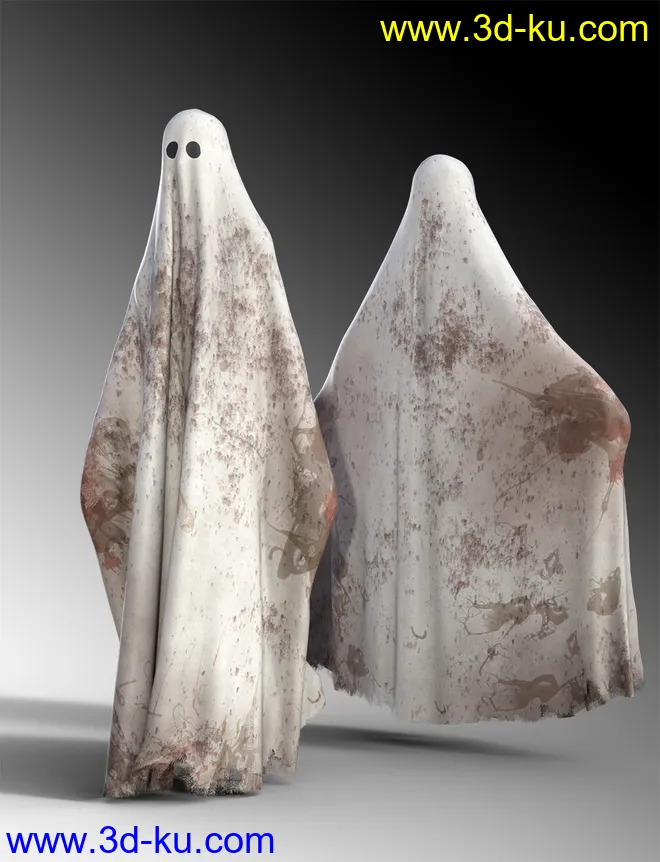 dForce Sheet Ghost for Genesis 8 Female模型的图片5
