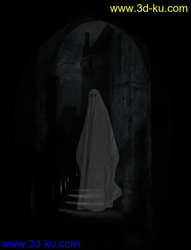 dForce Sheet Ghost for Genesis 8 Female模型的图片8