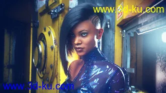3D打印模型dForce Side Bob Hair for Genesis 8 Female(s)的图片
