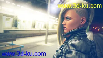 3D打印模型dForce Side Bob Hair for Genesis 8 Female(s)的图片
