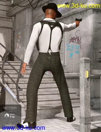 3D打印模型dForce Sleuth Detective Outfit for Genesis 8 Male(s)的图片
