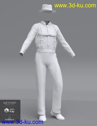 3D打印模型dForce Sleuth Detective Outfit for Genesis 8 Male(s)的图片
