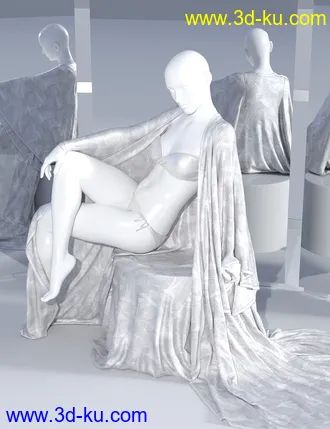 3D打印模型dForce SsR Art Drape Robe for Genesis 3 and 8的图片