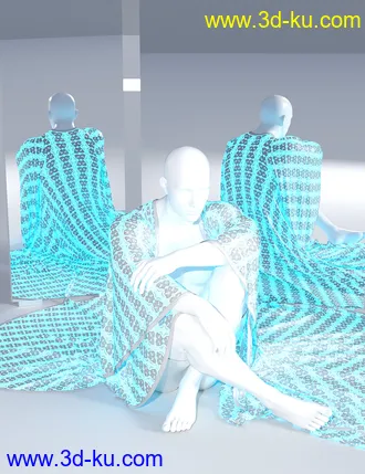 3D打印模型dForce SsR Art Drape Robe for Genesis 3 and 8的图片